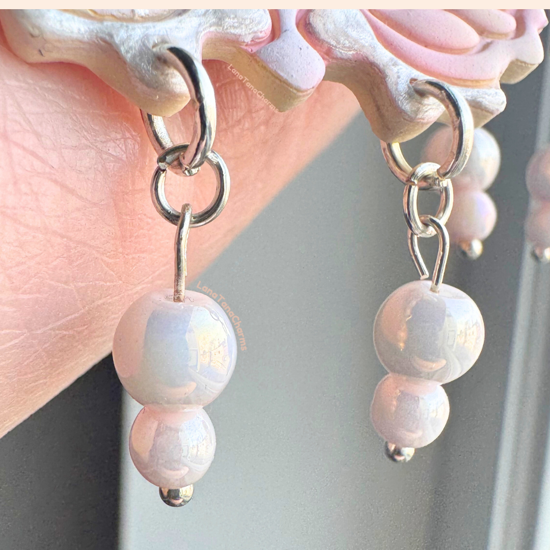 Pastel Dream Moth Earrings