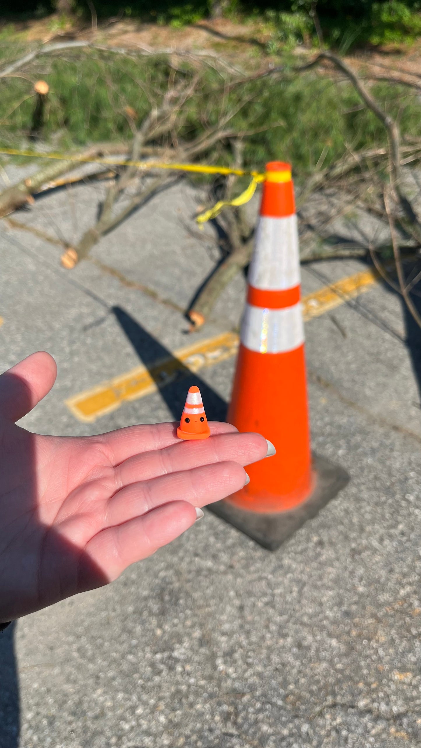 Mini Traffic Cone Figurine