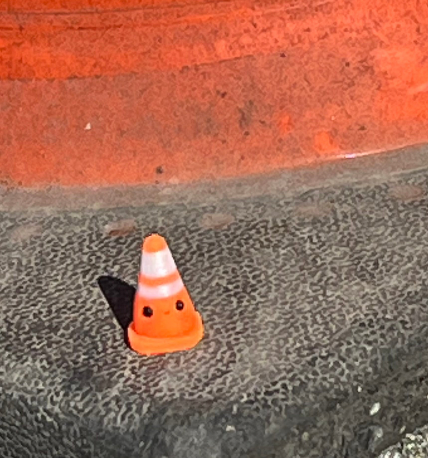 Mini Traffic Cone Figurine