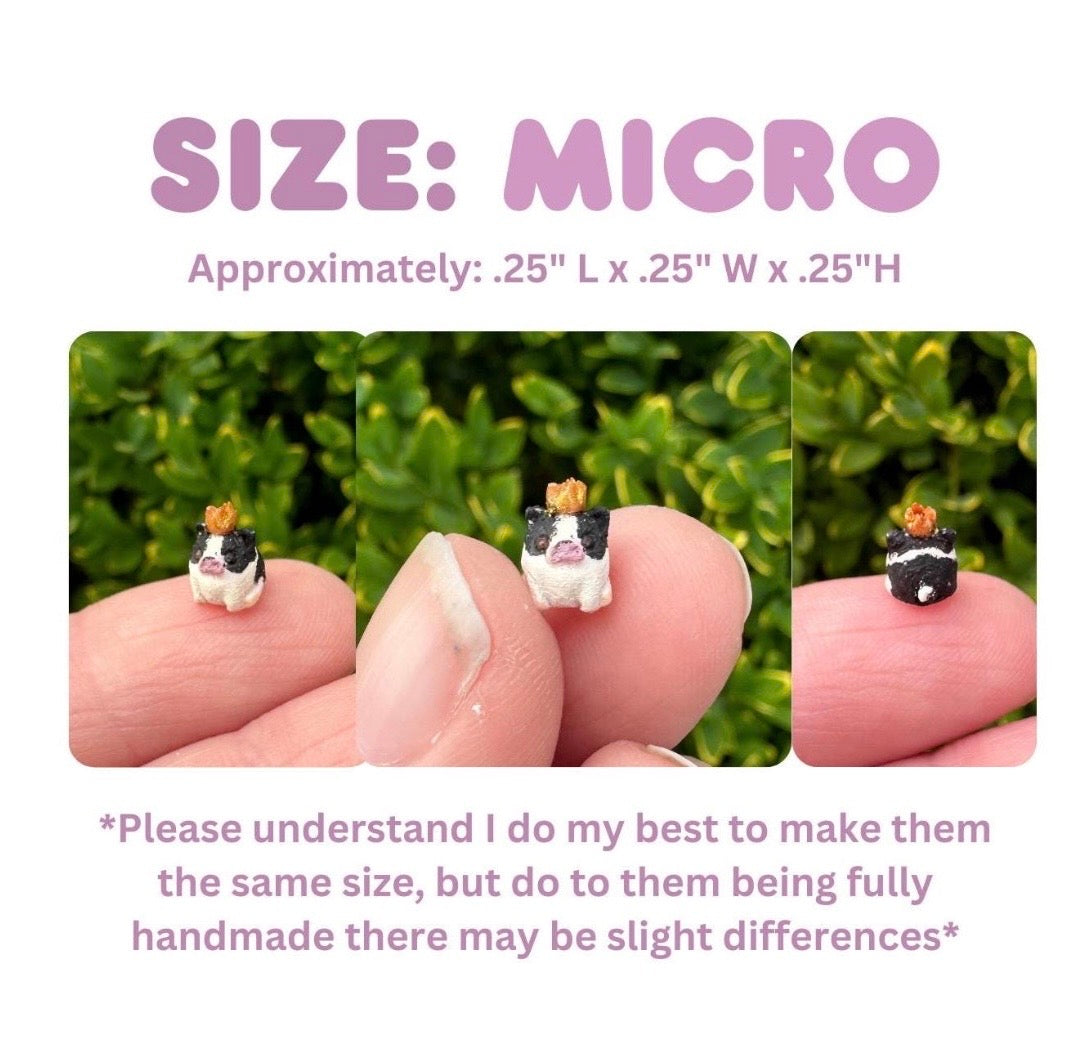 Handmade Polymer Clay Pet Figurine- Customizable Animal Sculpture