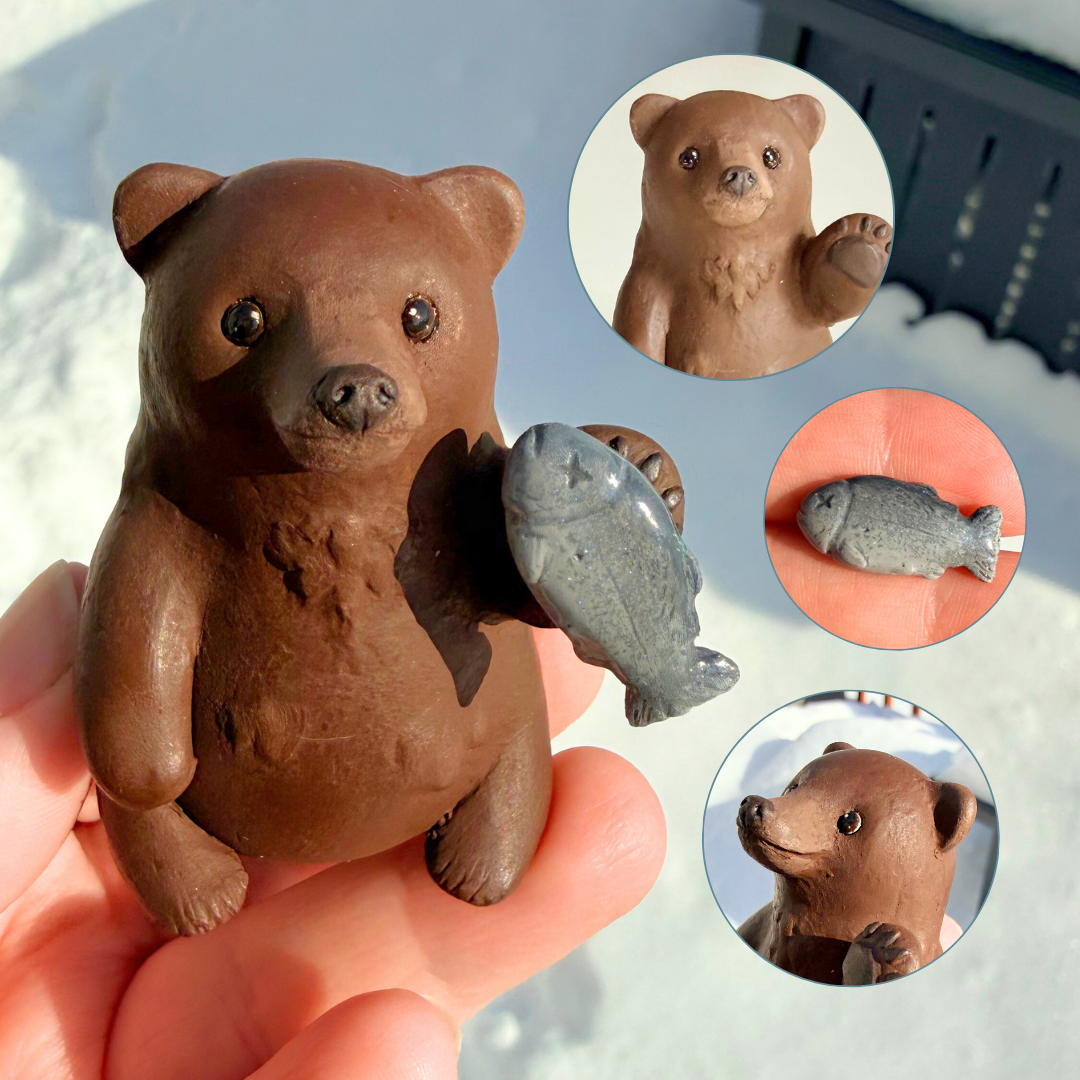 PREORDER Brown Bear - Desk Buddy or Keychain
