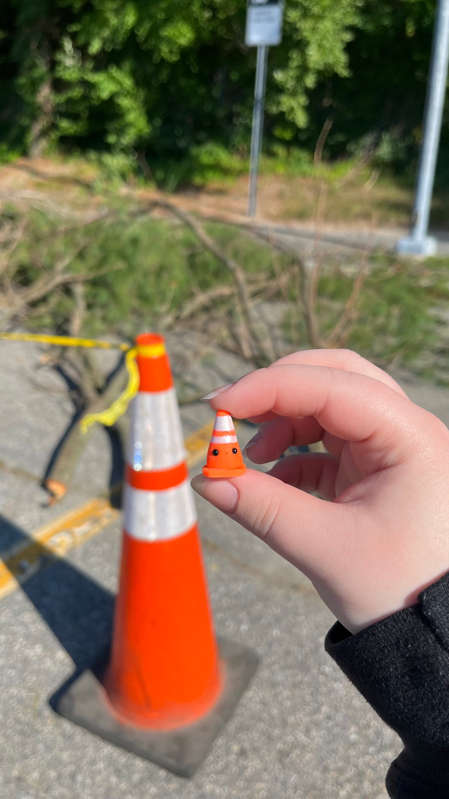 Mini Traffic Cone Figurine