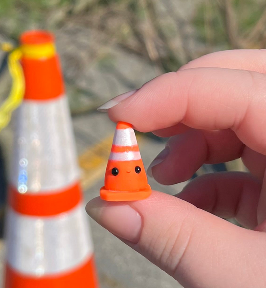 Mini Traffic Cone Figurine