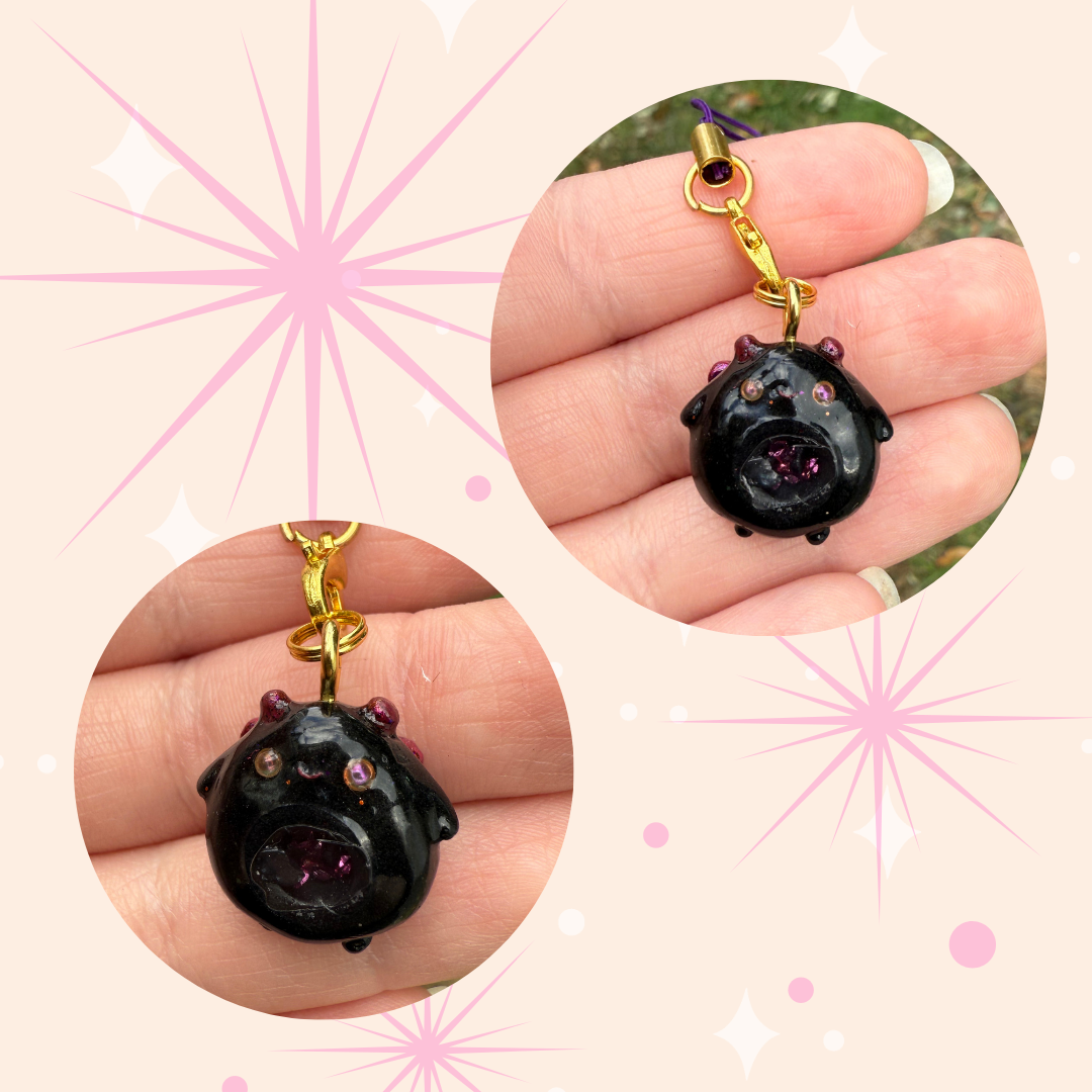 Black and Fuchsia LoveBugs